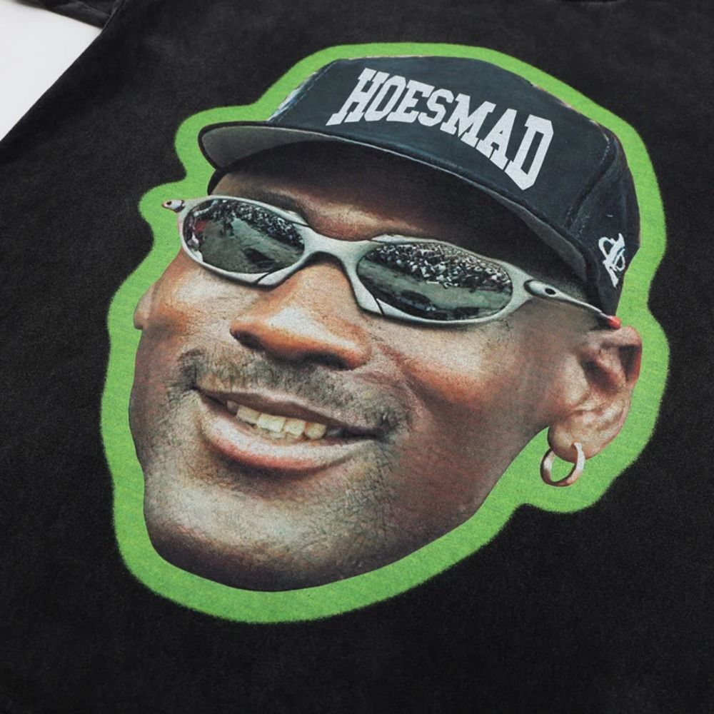 High-Quality Streetwear Hoes Mad Jordan Oversized T-Shirt for Men