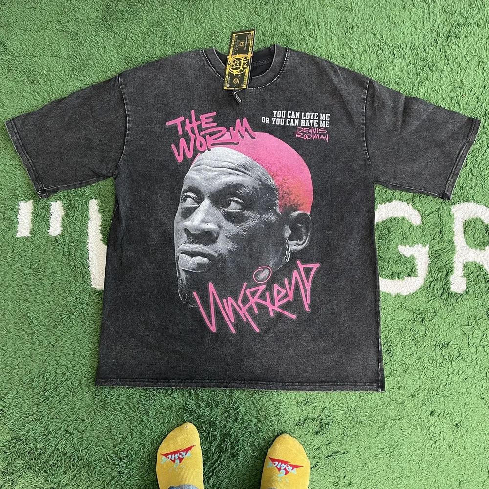 Vintage Dennis Rodman Oversized Basketball Tee for Men