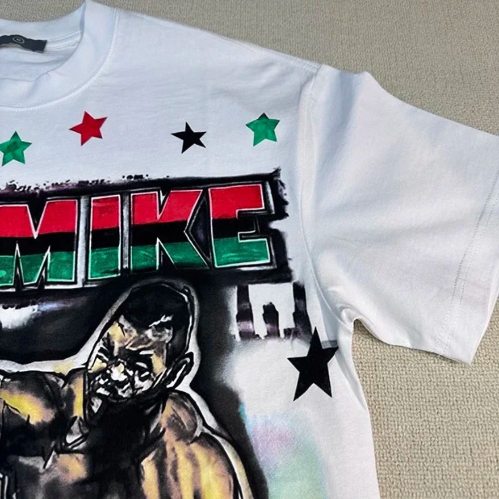 Mike Tyson Boxing-themed print shirt