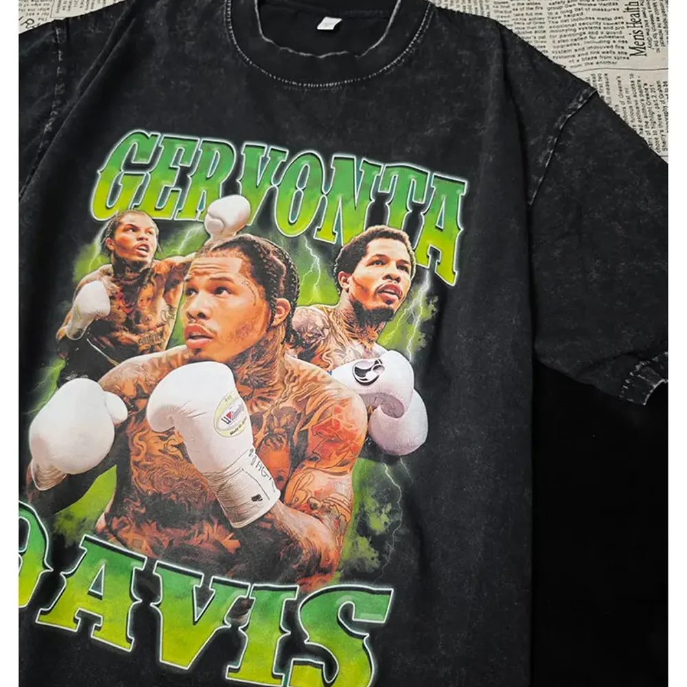 Gervonta Davis Vintage Washed T-Shirt - True To Size Fit