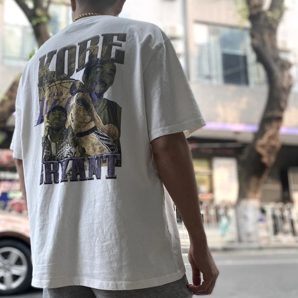 Vintage Kobe Bryant Commemorative Streetwear Tee for Men