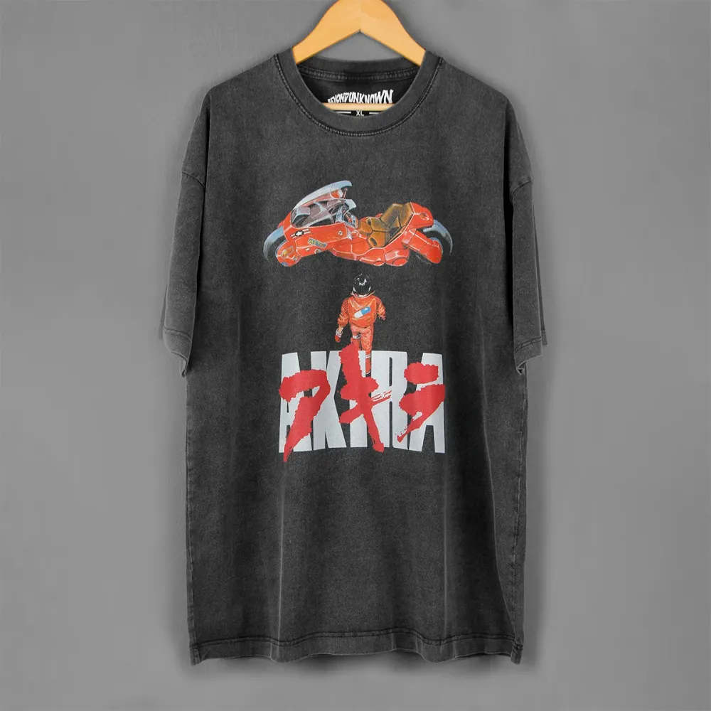 Akira Otomo Katsuhiro Memories METROPOLIS Japanese Anime Long Sleeves Black Tee