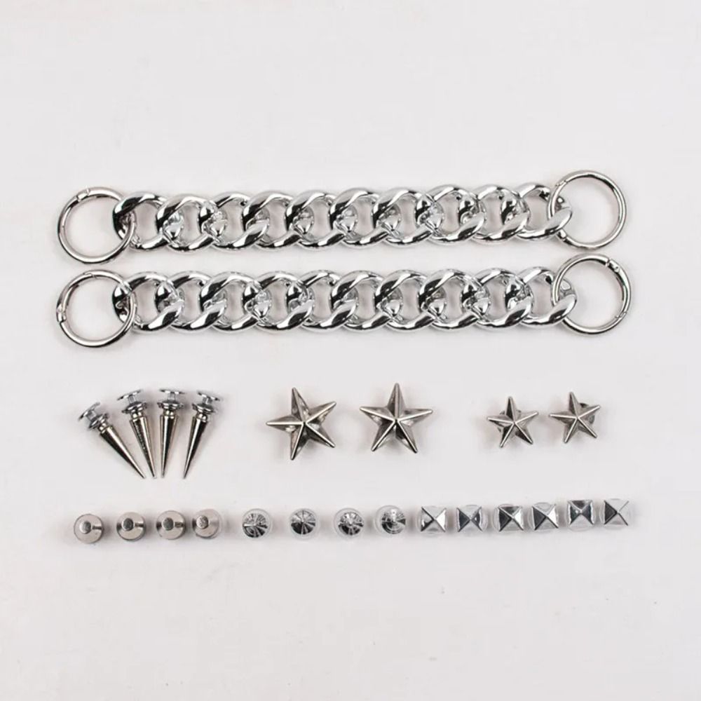 Fashion Metal Rivet Hole Shoe Charms Designer Vintage Clogs Accessories