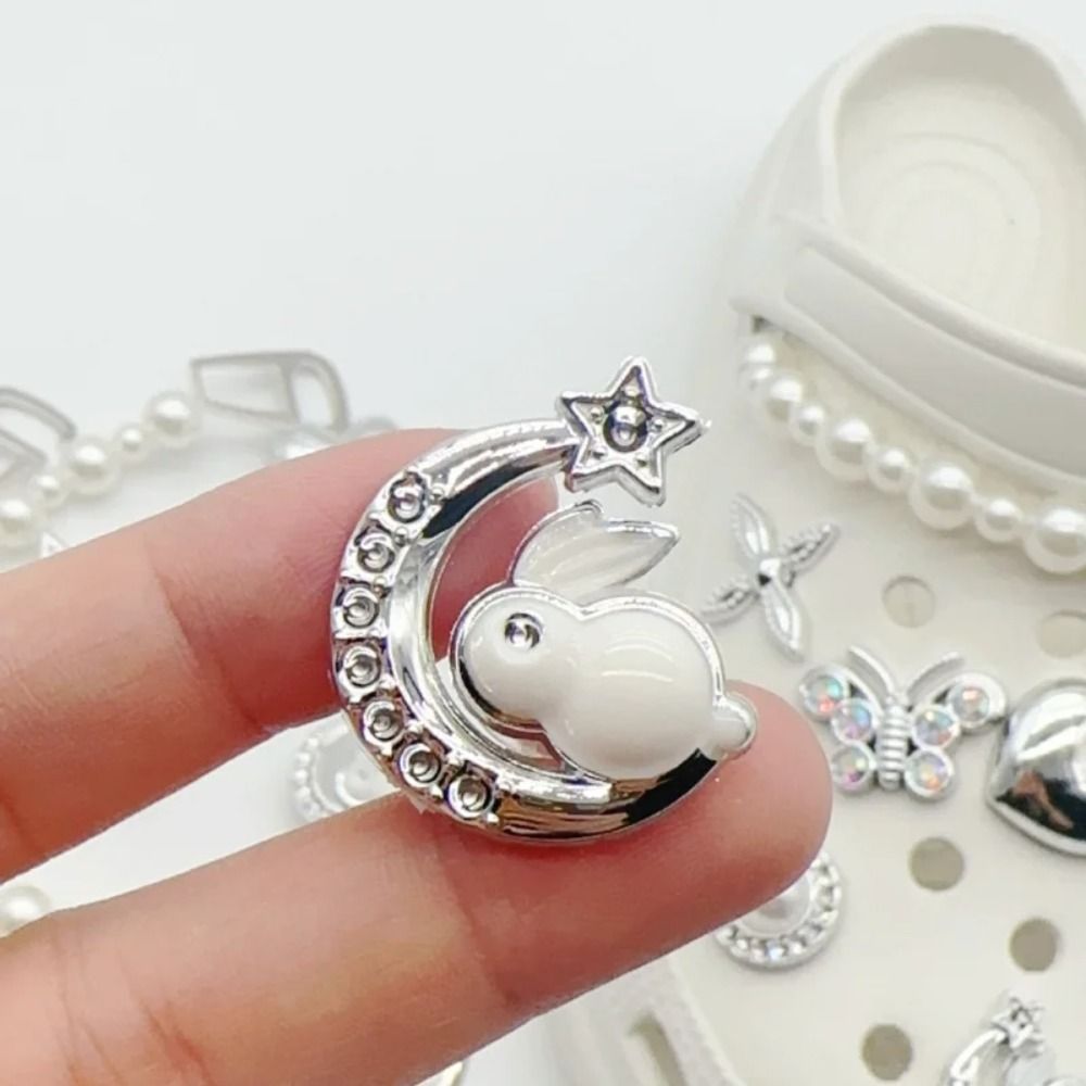 DIY Butterfly Pearl Shoe Charms for Girls Party Gift