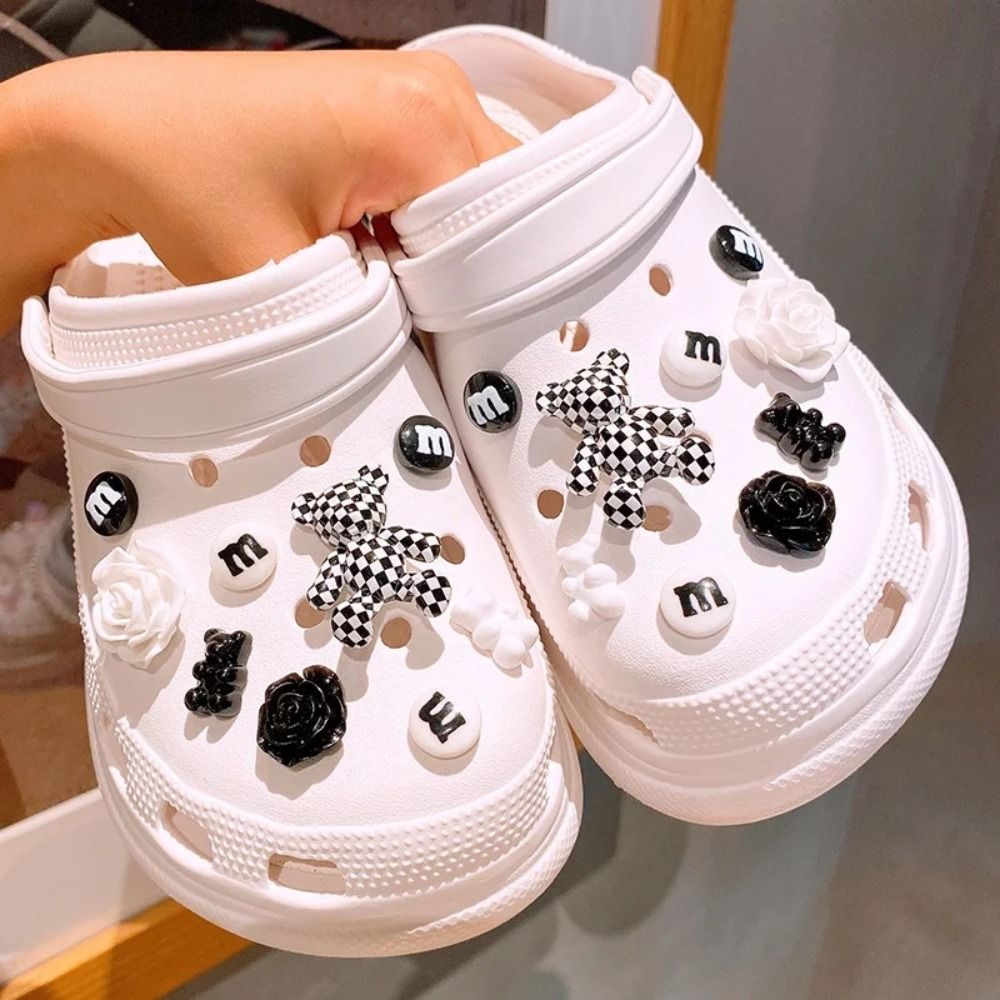 Stylish Cute Bear & Rhinestone Shoe Charms