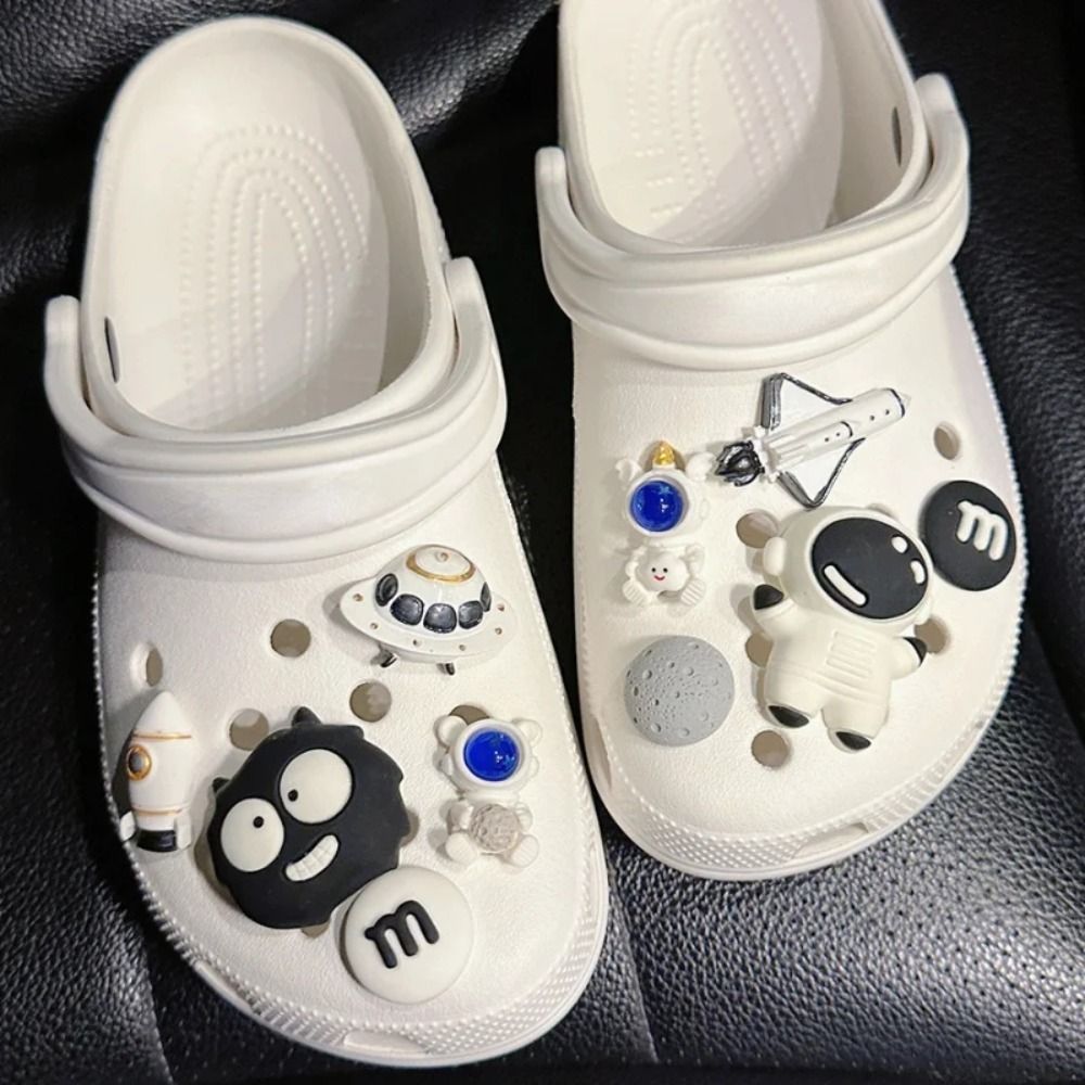 Stylish Mars Astronaut Shoe Charms - Rocket Ship DIY Decorations