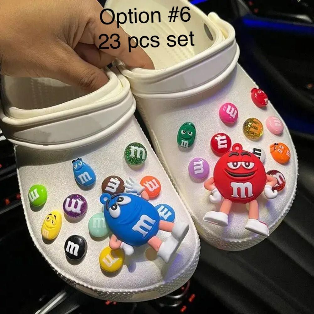 Cute M&M Candy Shoe Charms