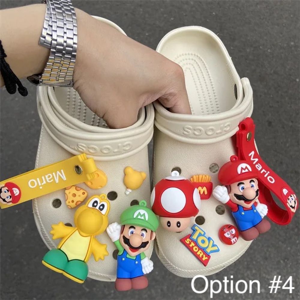 Super Mario Shoe Flower Set with Lugui Yoshi Figure