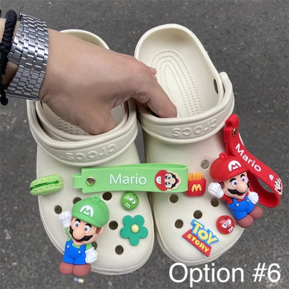 Super Mario Shoe Flower Set with Lugui Yoshi Figure