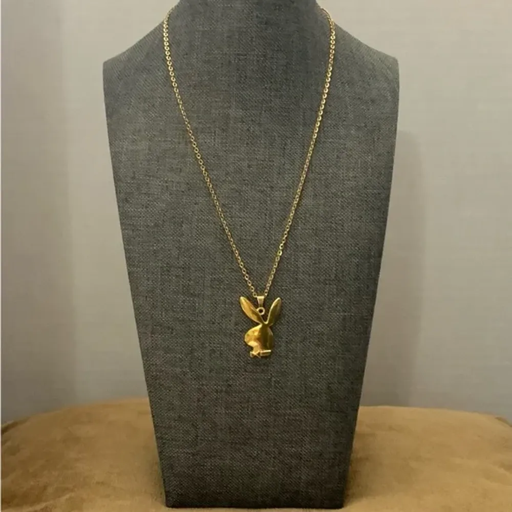 Vintage-Retro Style Silver Gold Playboy Bunny Rabbit Pendant Charm Necklace 